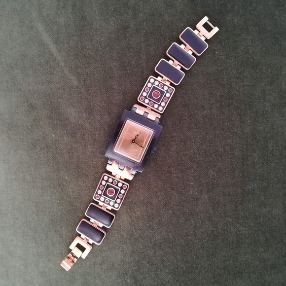 SWATCH Luxotric watch, crystal detail, art deco SMALL - Picture 5 of 5